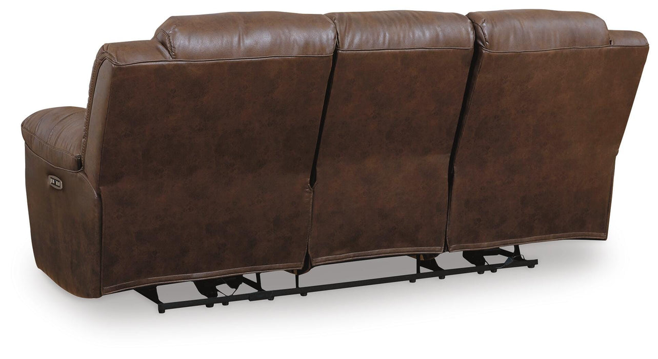 Stoneland Chocolate Stoneland Reclining Sofa