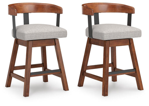 Ralene Medium Brown UPH Swivel Barstool (Priced Per Item, Must Order 2, 4, 6, or 8)