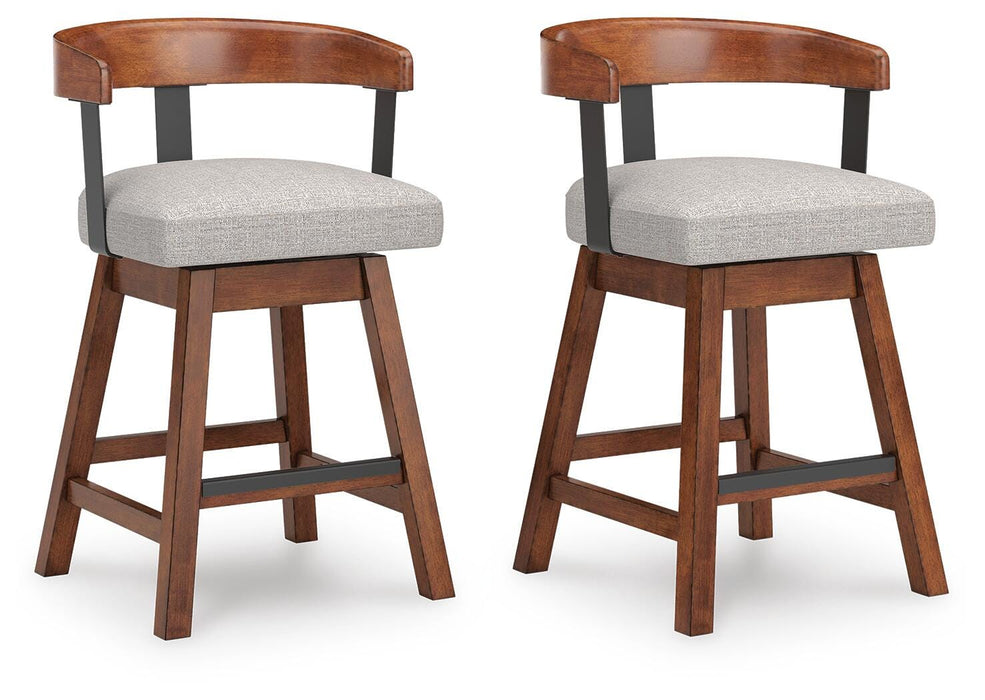 Ralene Medium Brown UPH Swivel Barstool (Priced Per Item, Must Order 2, 4, 6, or 8)