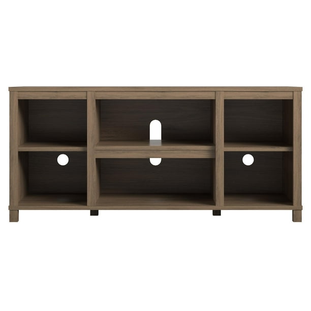 Mainstays Parsons TV Stand for TVs up to 50", Rustic Oak - new