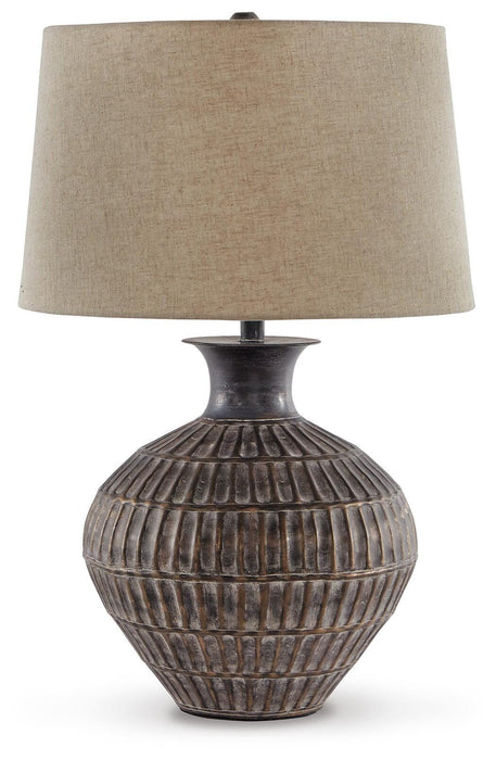 Magan Antique Bronze Finish Metal Table Lamp (1/CN)