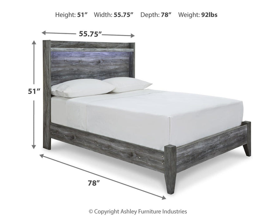 Baystorm Gray Baystorm Full Panel Bed