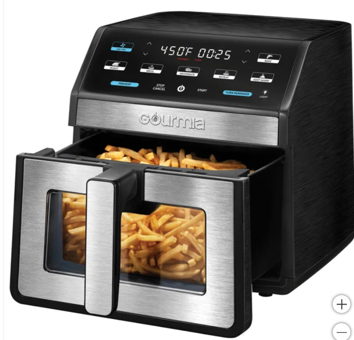 Gourmia 8-Quart Digital Air Fryer with Window & Light - open_box