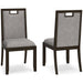 Hyndell Gray/Dark Brown Dining UPH Side Chair (Priced Per Item, Must Order 2, 4, 6, or 8)