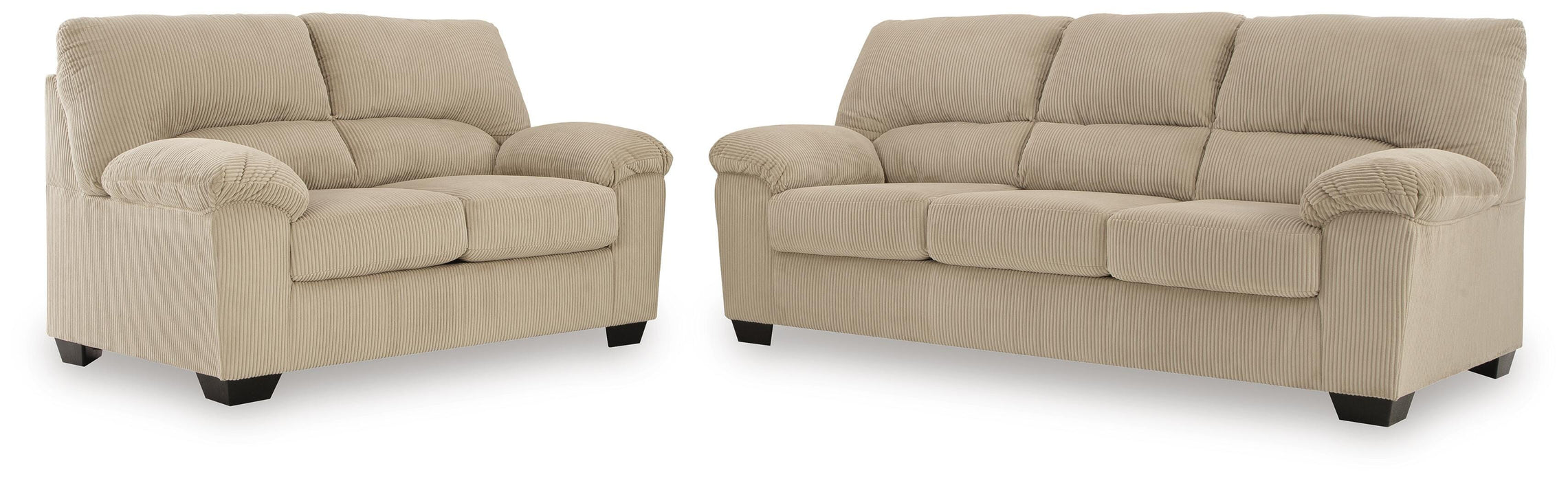 SimpleJoy Sand SimpleJoy Sofa and Loveseat