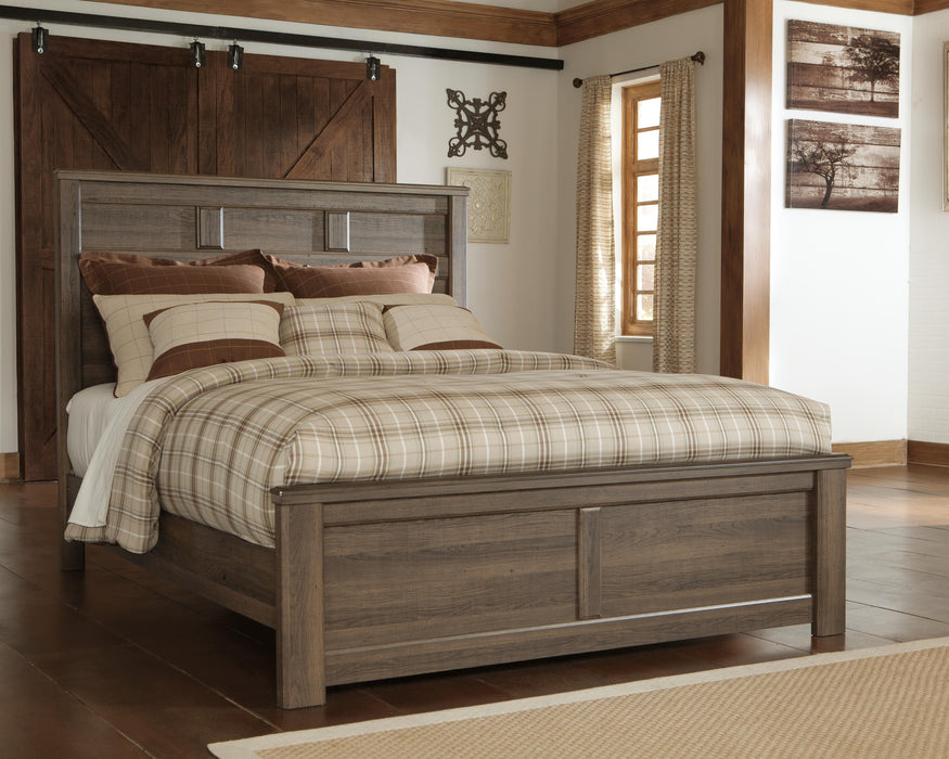 Juararo Dark Brown Panel Bedroom Collection