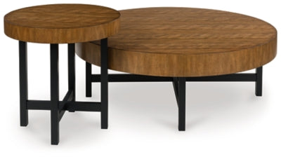 Steenlage Brown/Black Occasional Table Set (Priced Per Item, Must Order 2, 4, 6, or 8)