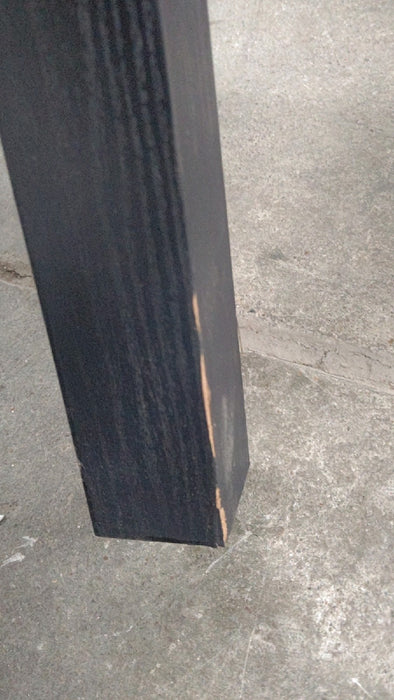 Mainstays Parsons End Table, Black Oak - new