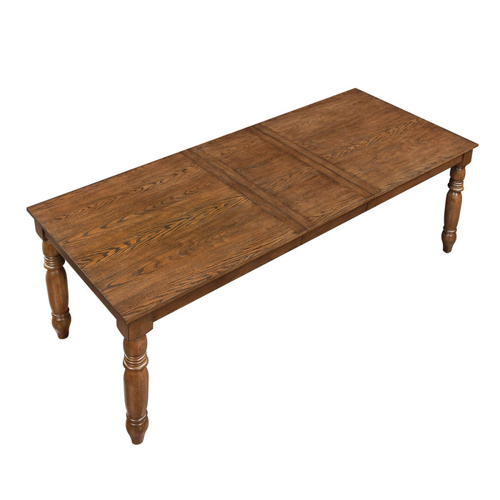 Pioneer Woman Harper Extendable Wood Dining Table, Homestead Brown - new