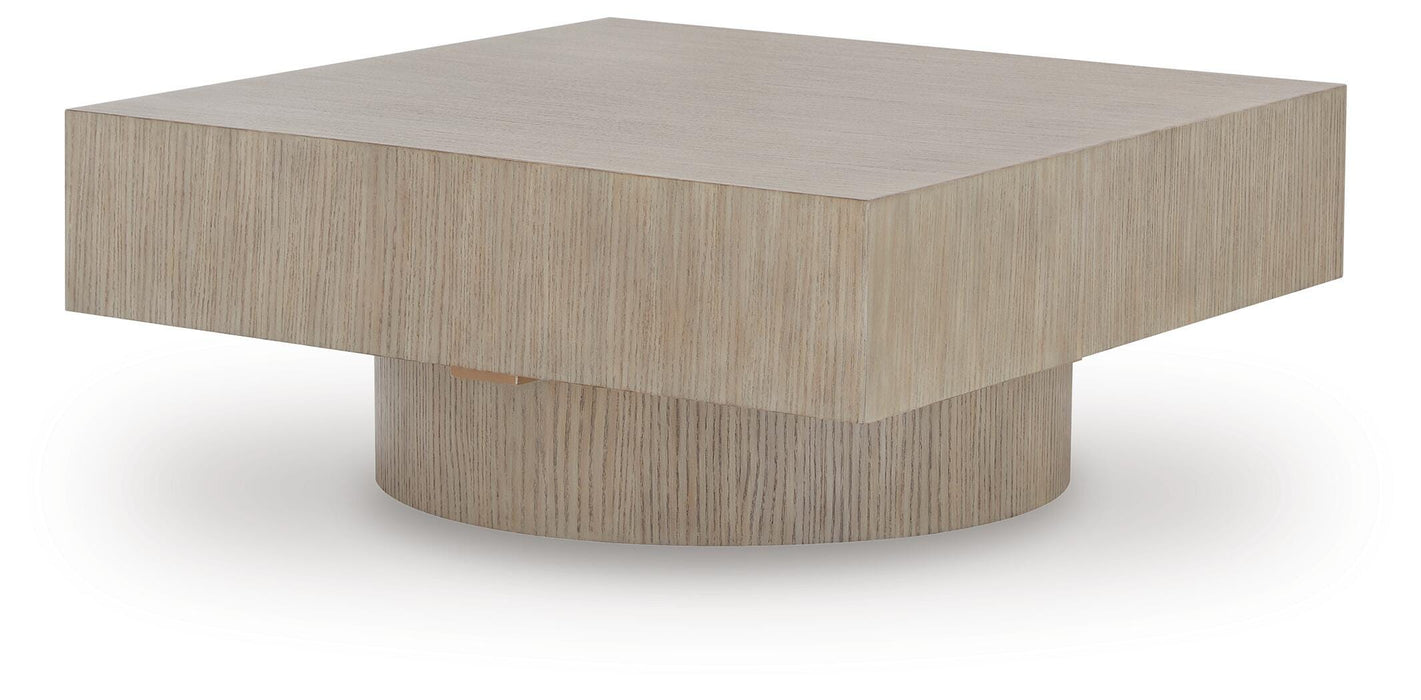 Jorielyn Light Grayish Brown Square Cocktail Table