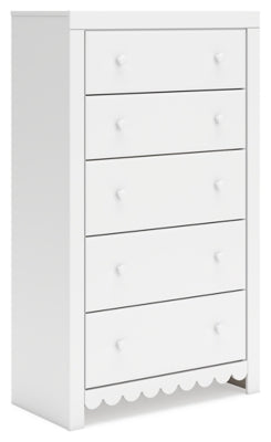 Mollviney White Bedroom Furniture Pieces