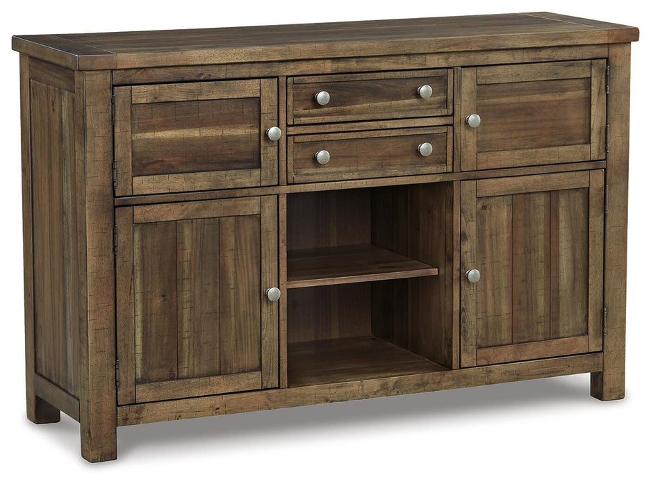 Moriville Grayish Brown Dining Collection