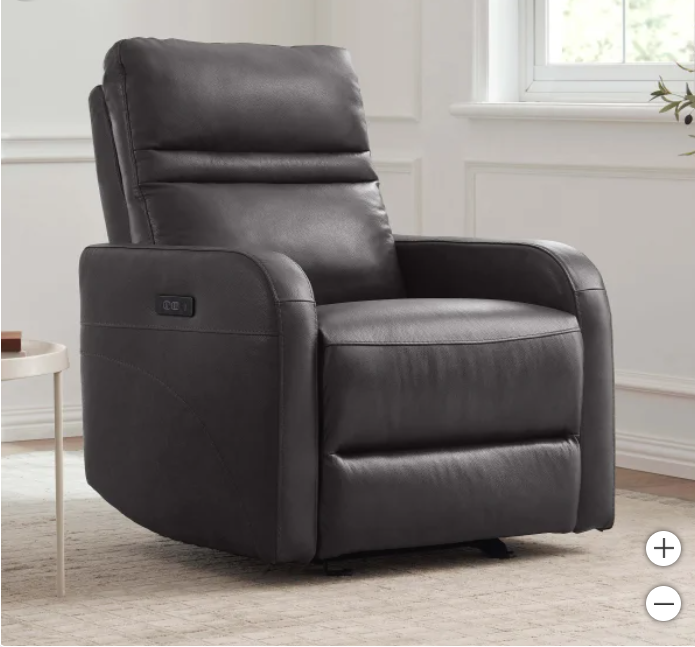 Aldryn Leather Power Glider Recliner - new