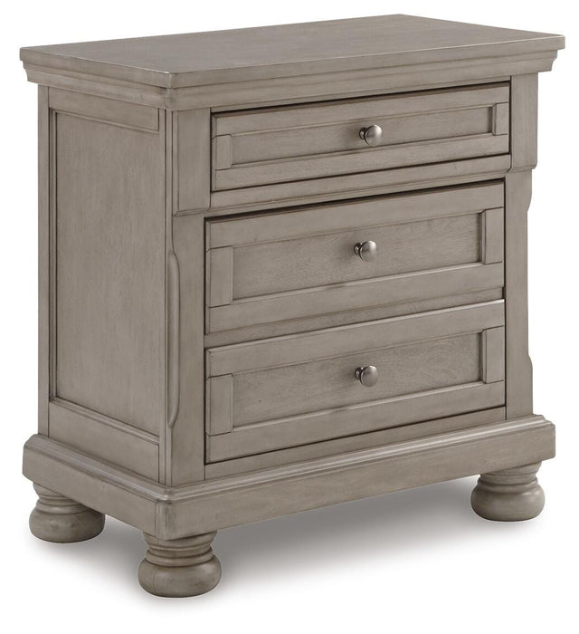 Lettner Light Gray Bedroom Furniture Pieces