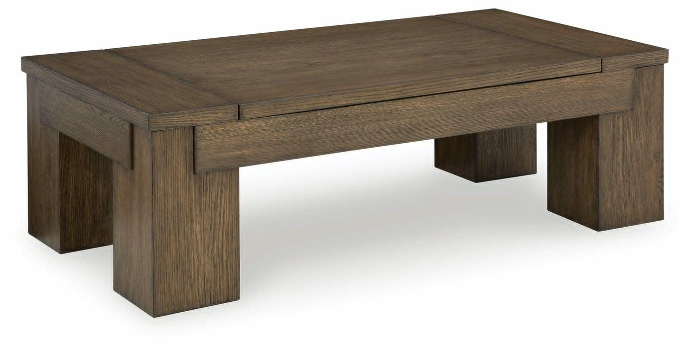Rosswain Warm Brown Lift Top Cocktail Table