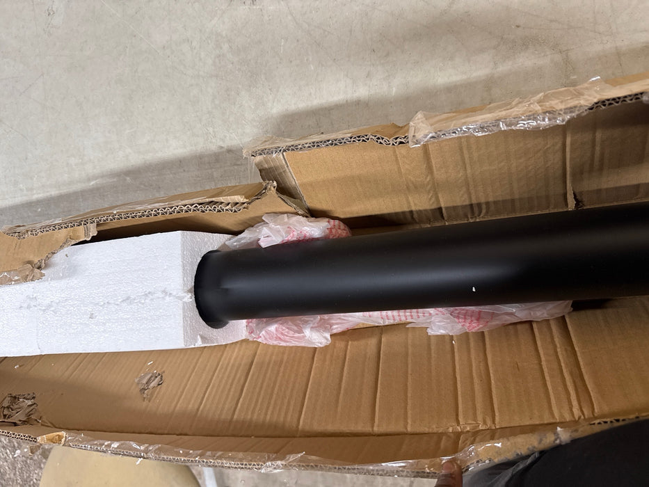 80-Inch Outdoor Lamp Post - Lamp Posts Outdoor Lighting for Driveways, Porches, Pathways, and Patios - Direct Burial Outdoor Post Light in Black, Design House WM750181 - open_box