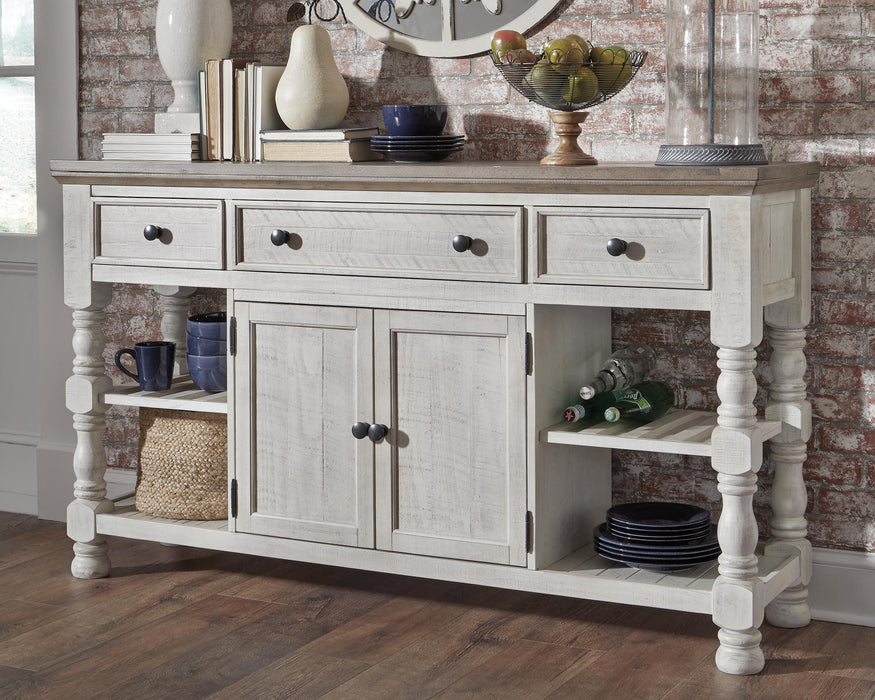 Havalance White/Gray Dining Room Server