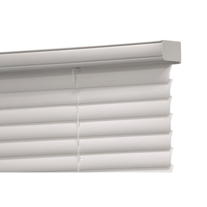 Mainstays 1" Cordless Vinyl Room Darkening Blinds, White, 23"W x 48"L - new