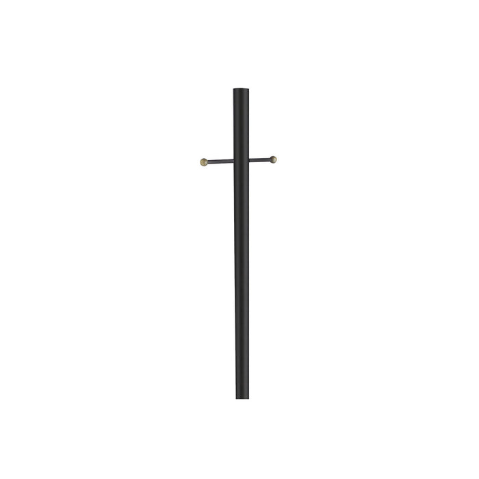80-Inch Outdoor Lamp Post - Lamp Posts Outdoor Lighting for Driveways, Porches, Pathways, and Patios - Direct Burial Outdoor Post Light in Black, Design House WM750181 - open_box