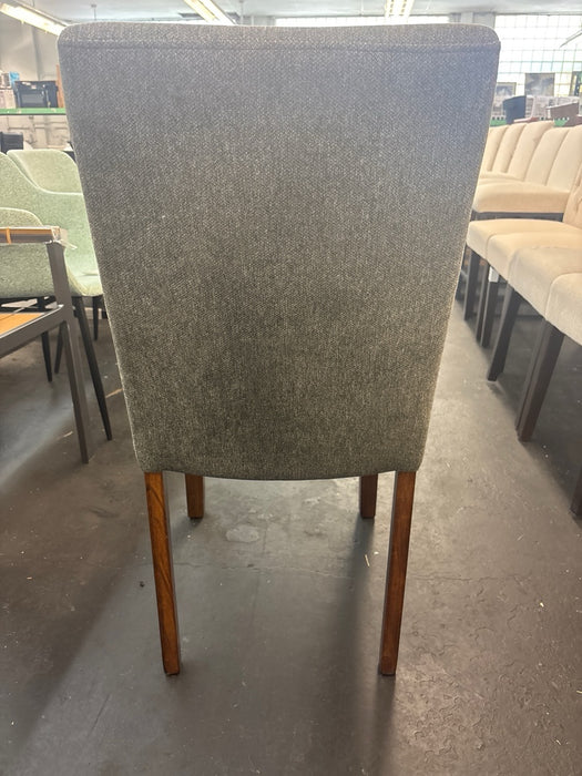 Signature Design by Ashley Lyncott Contemporary Dining Room Upholstered Side Chair with Foam Cushion, Set of 2, Dark Gray & Brown - new