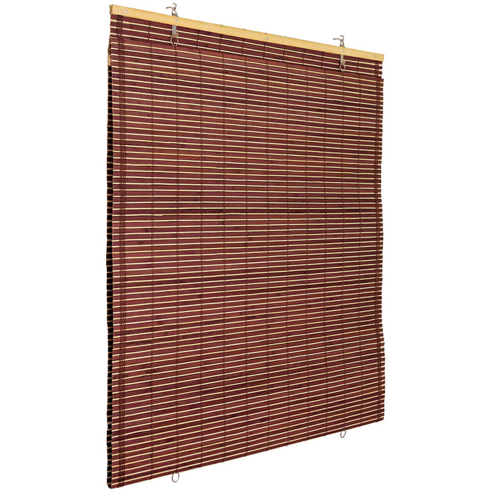 Red Lantern Bamboo Cordless Window Shade - Mahogany 48" W -