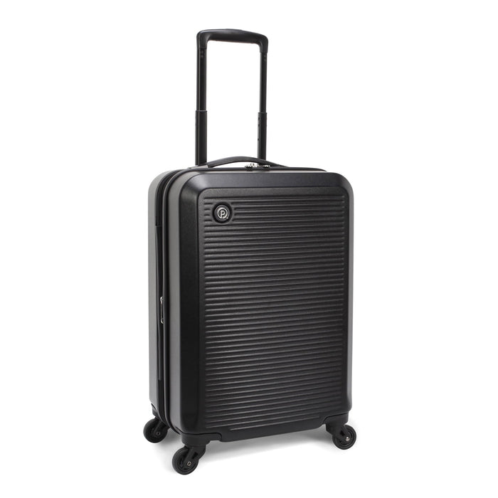 Protege 20 inch Hard Side Carry-On Spinner Luggage, Black Matte Finish (Walmart.com Exclusive) - open_box