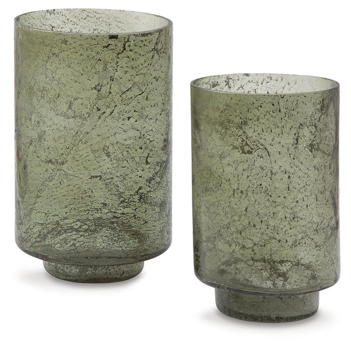 Clarkton Green Candle Holder Set (Priced Per Item, Must Order 2, 4, 6, or 8)
