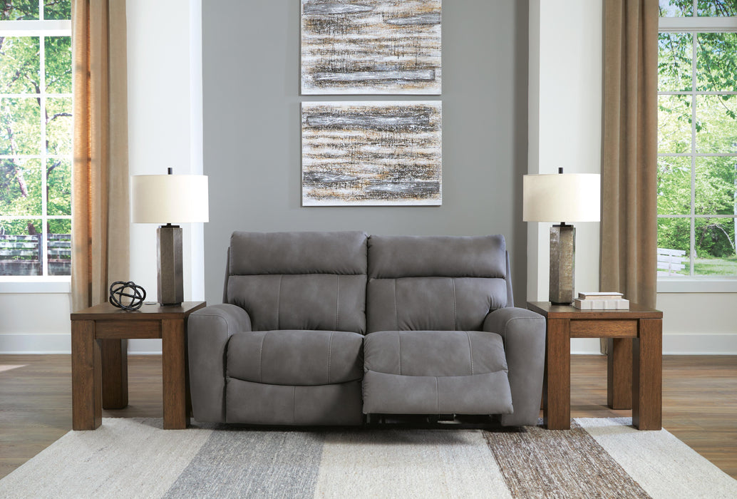 Next-Gen Durapella Slate Next-Gen Durapella 2-Piece Power Reclining Sectional Loveseat