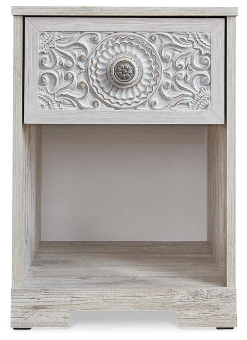 Paxberry Whitewash One Drawer Night Stand