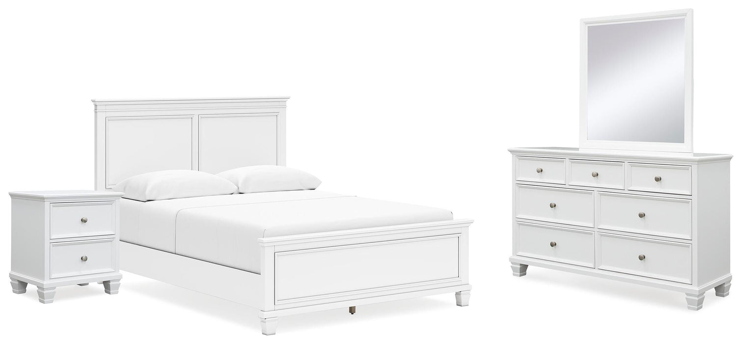 Fortman White Bedroom Collection