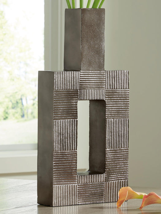 Wrengrove Antique Nickel Finish Vase