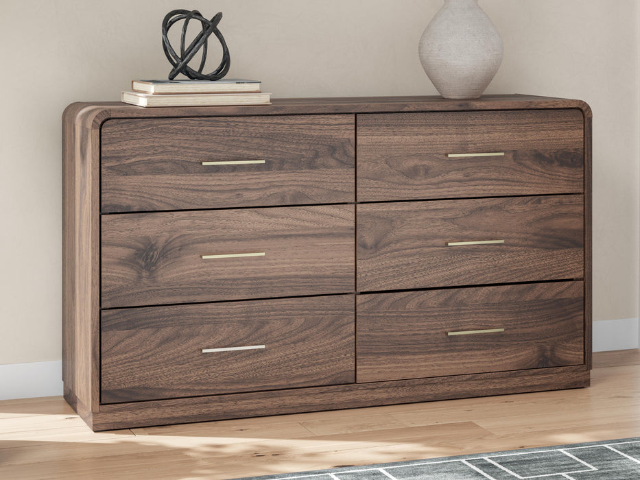 Hollinaze Walnut Brown Dresser