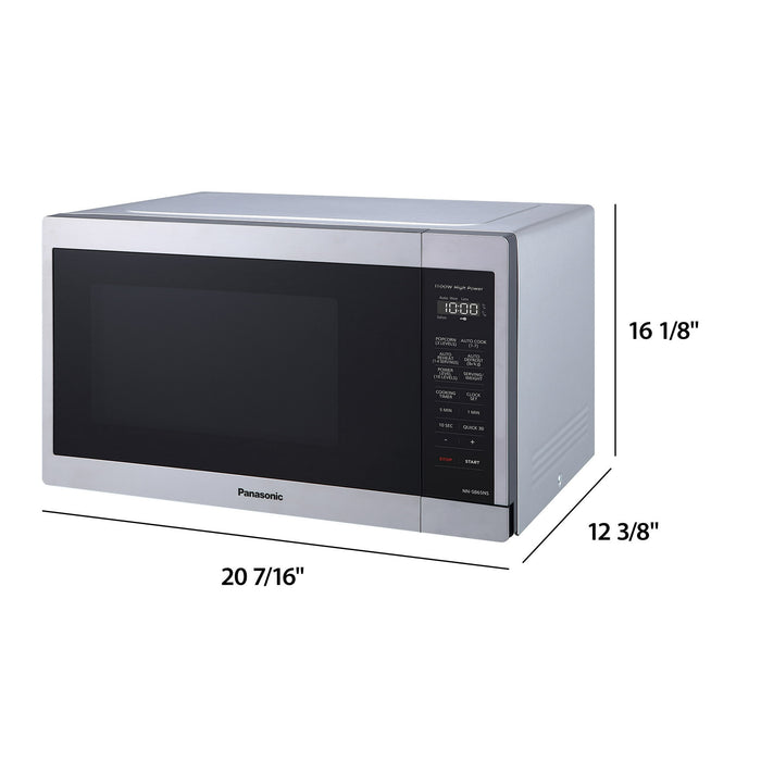 Panasonic 1.3 Cu. ft. Countertop Microwave Oven,1100W, Stainless Steel – NN-SB65NS - new