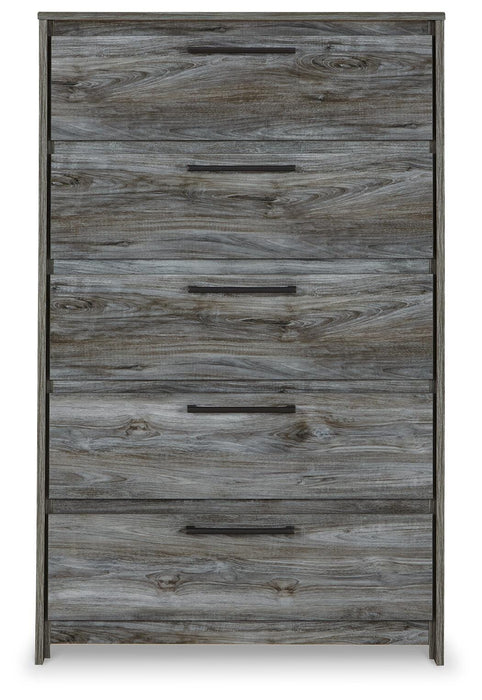 Baystorm Gray Five Drawer Chest