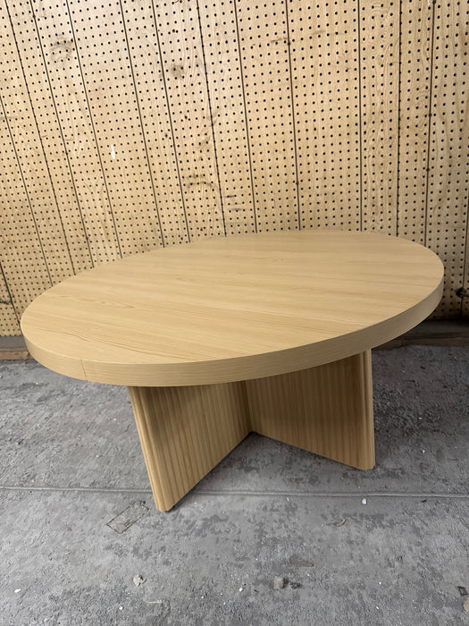 Better Homes & Gardens Lillian Fluted Coffee Table, Natural Pine Finish - new