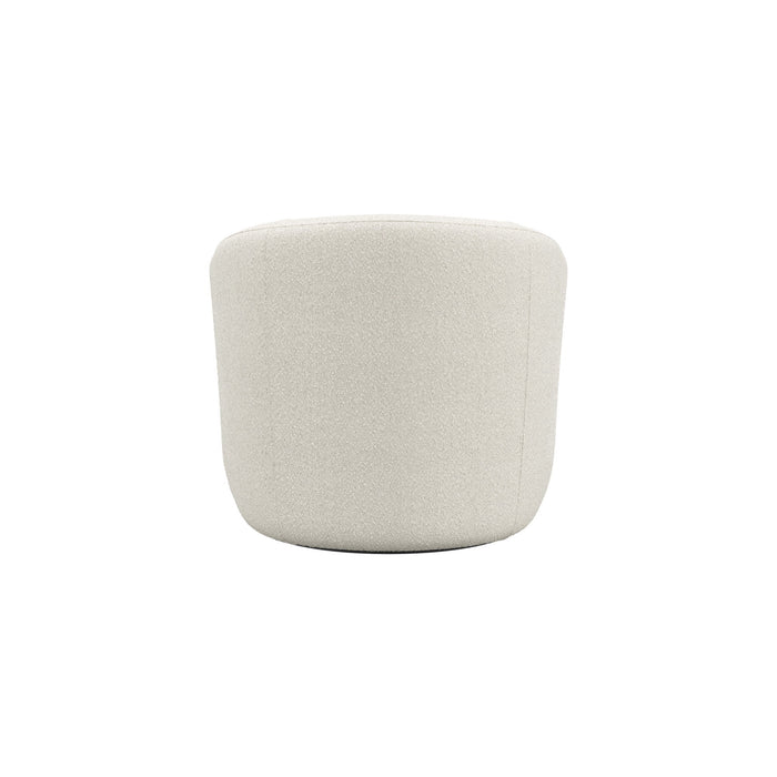 Mainstays Boucle Swivel Accent Chair, Cream - new