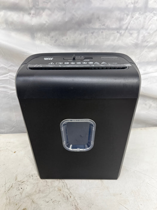 Pen+Gear 6-Sheet Cross-Cut Paper/Credit Card Shredder with 3.7 Gallon Bin, Black, Home & Office Use - new