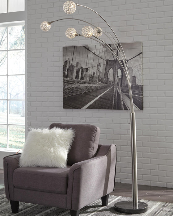 Winter Silver Finish Metal Arc Lamp (1/CN)