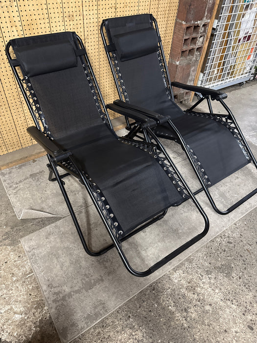 Homall Zero Gravity Chair Patio Lawn Chair Lounge Chair Folding Recliner Adjustable Outdoor with Canopy Shade,Cup Holder (Black) - new