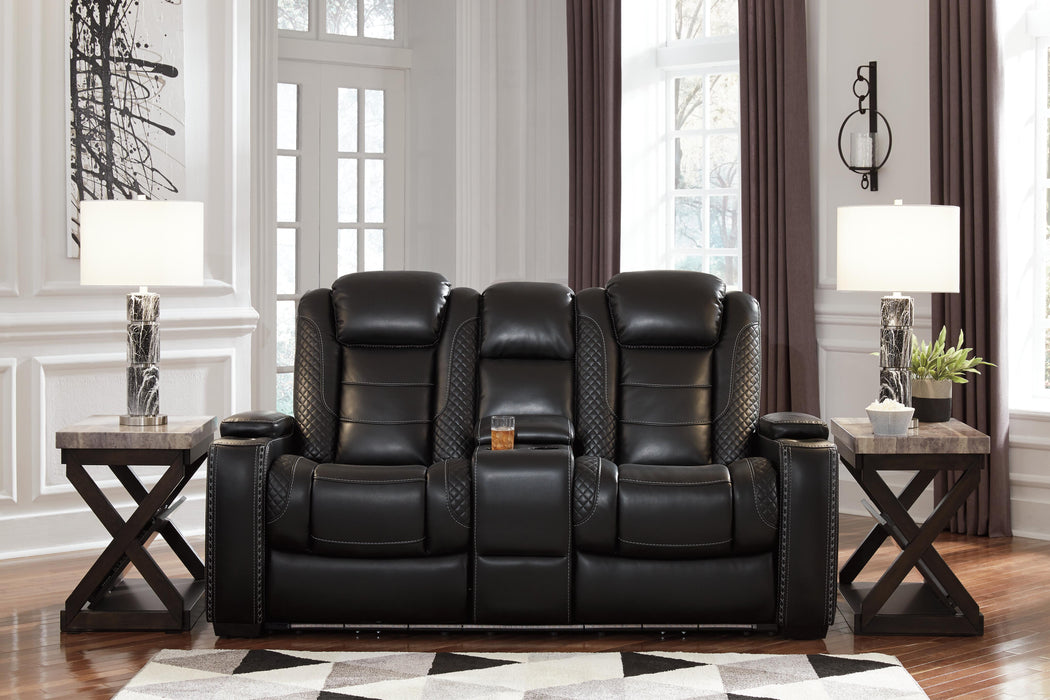 Party Time Midnight PWR REC Loveseat/CON/ADJ HDRST