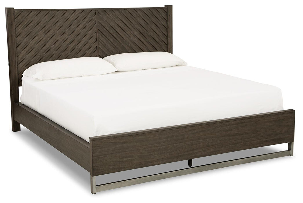 Arkenton Grayish Brown Arkenton King Panel Bed