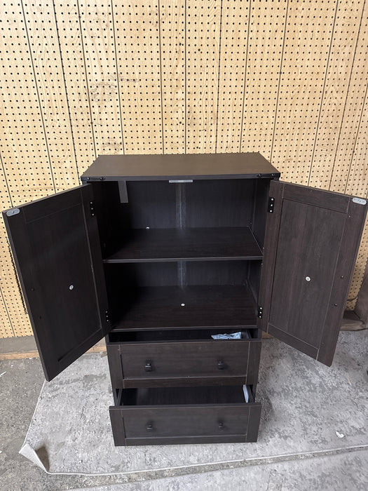 Vabches Modern Kitchen Pantry Storage Cabinet with 2 Adjustable Shelves, 2 Large Drawers & 2 Side Door, Versatile Bathroom Storage Cabinet for Kitchen, Dining Room, Living Room - new