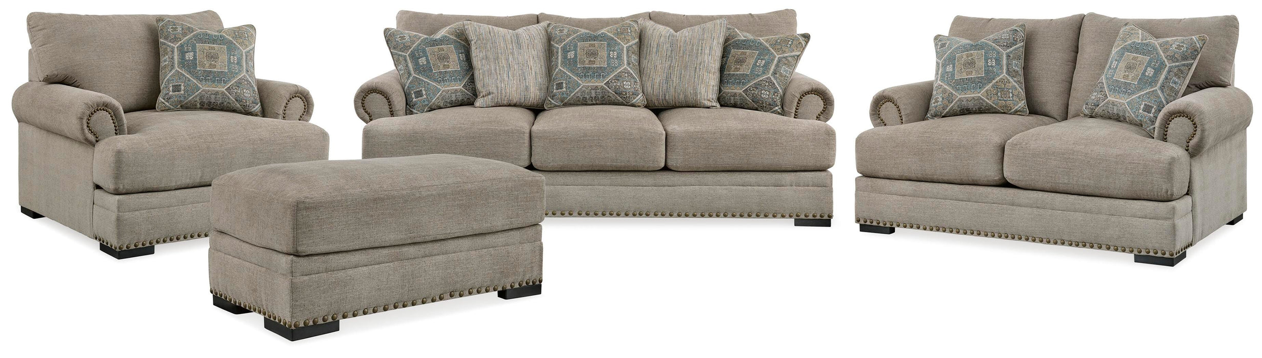Galemore Quarry Galemore Sofa, Loveseat, Chair and Ottoman