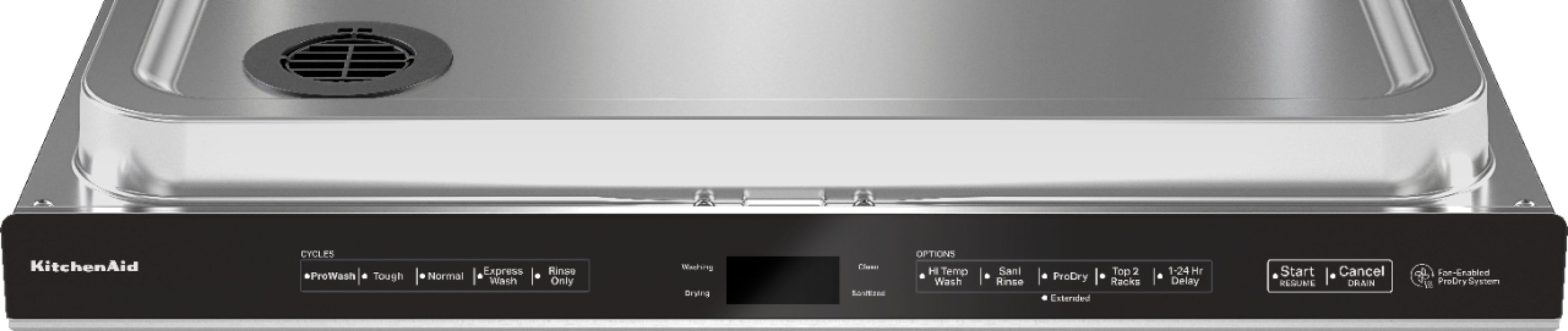 KitchenAid - Top Control Built-In Dishwasher with Stainless Steel Tub, FreeFlex Third Rack, 44dBA - Stainless Steel - new