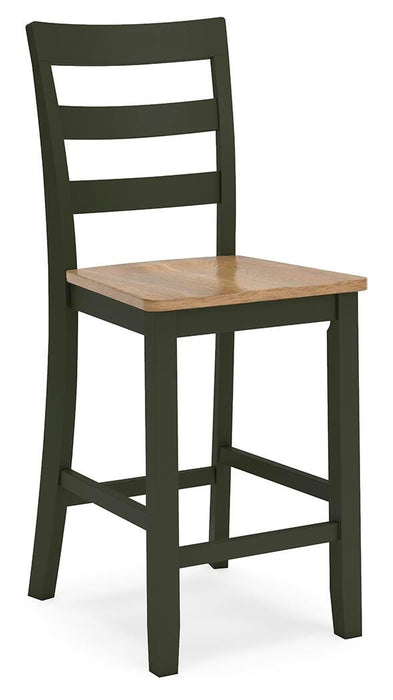 Gesthaven Natural/Green Gesthaven Counter Height Barstool