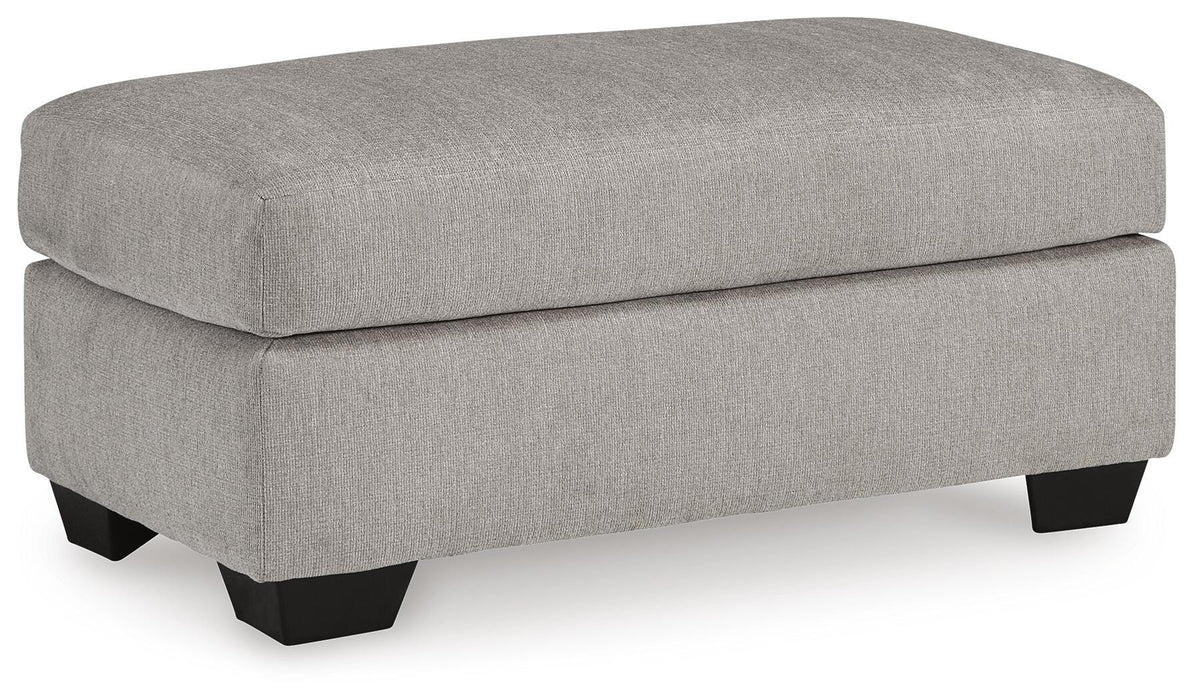 Signature Design Flannel Ottoman