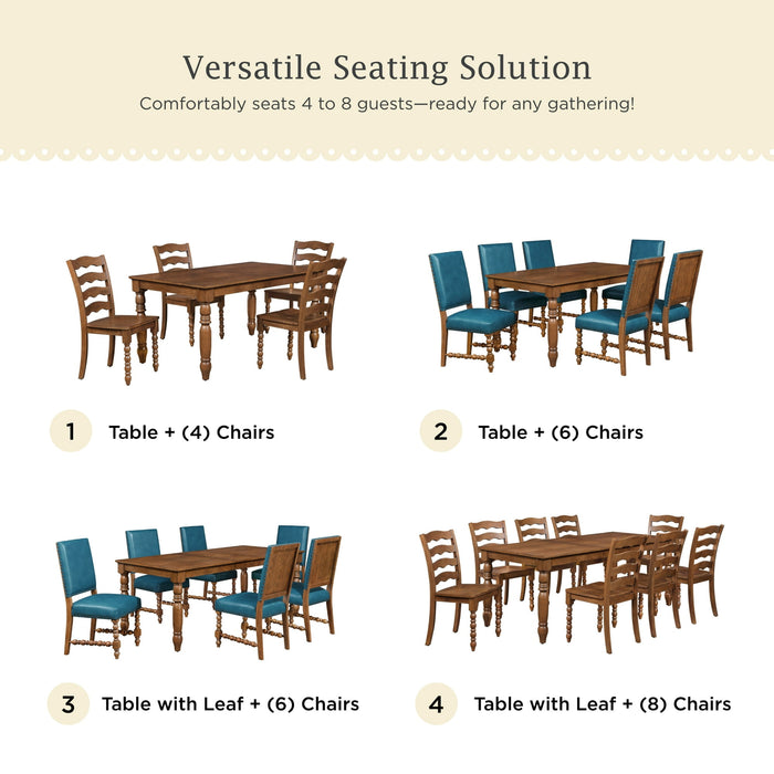 Pioneer Woman Harper Extendable Wood Dining Table, Homestead Brown - new