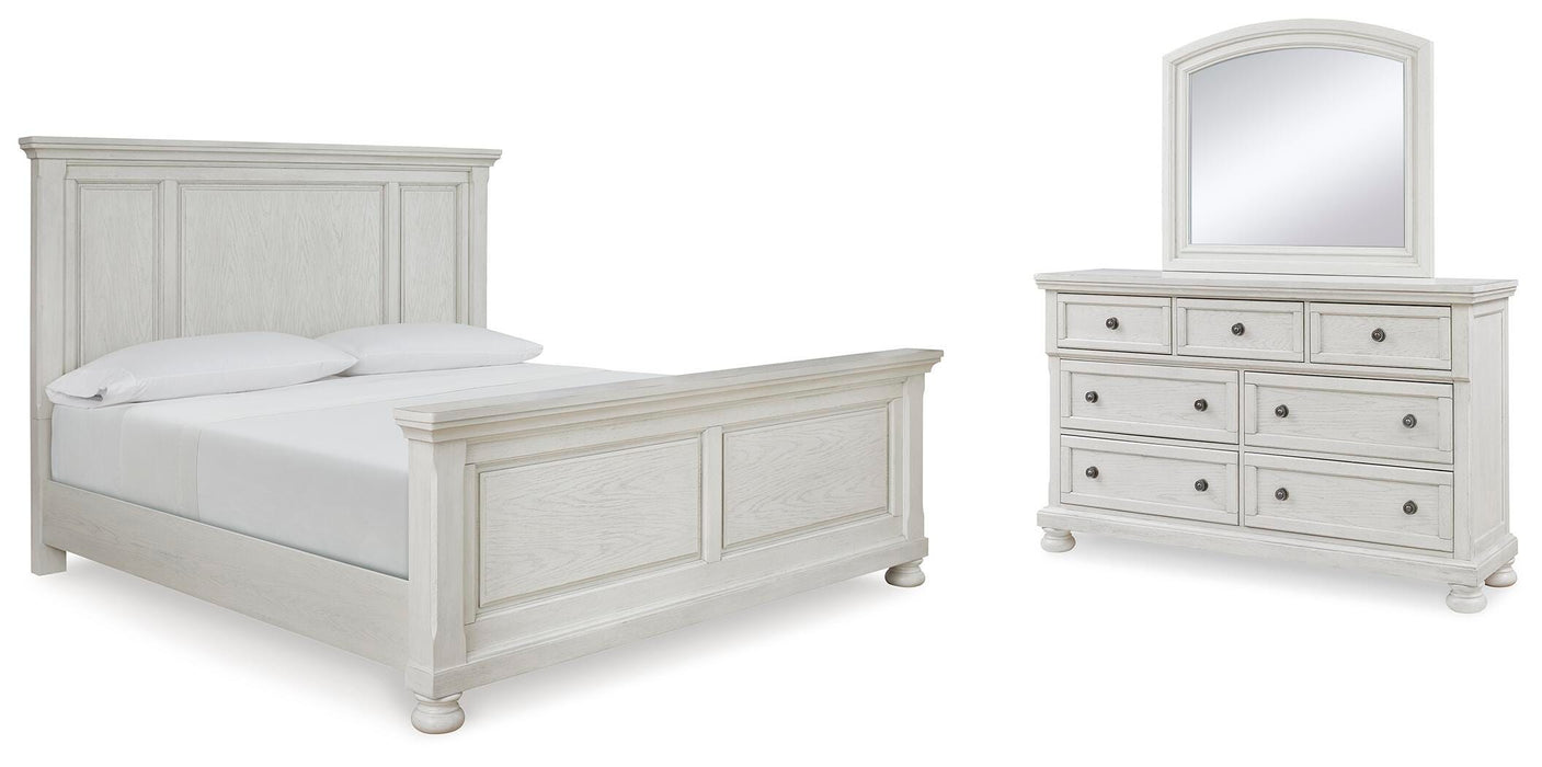 Robbinsdale Antique White Panel Bedroom Collection