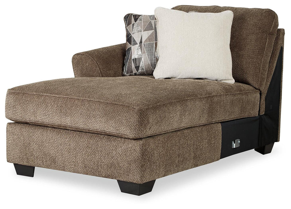 Graftin Teak Graftin 3-Piece Sectional with Chaise