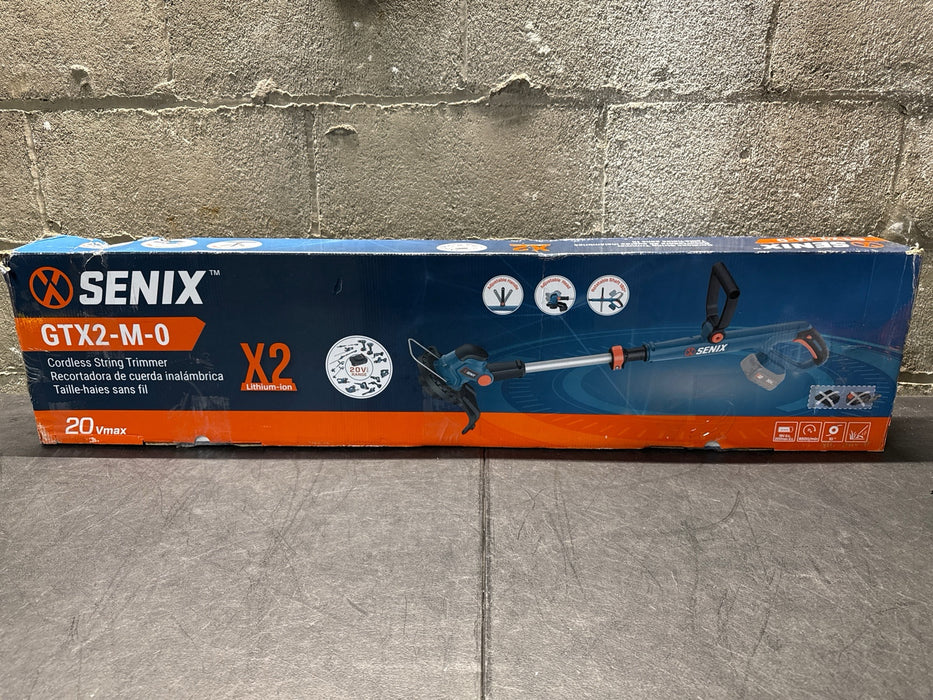 SENIX X2 20 Volt Max* Cordless Grass String Trimmer and Edger Lawn Tool, Detachable Split Shaft, 10-Inch Max Cutting Width, Tool Only, Battery Not Included (GTX2-M-0) - new